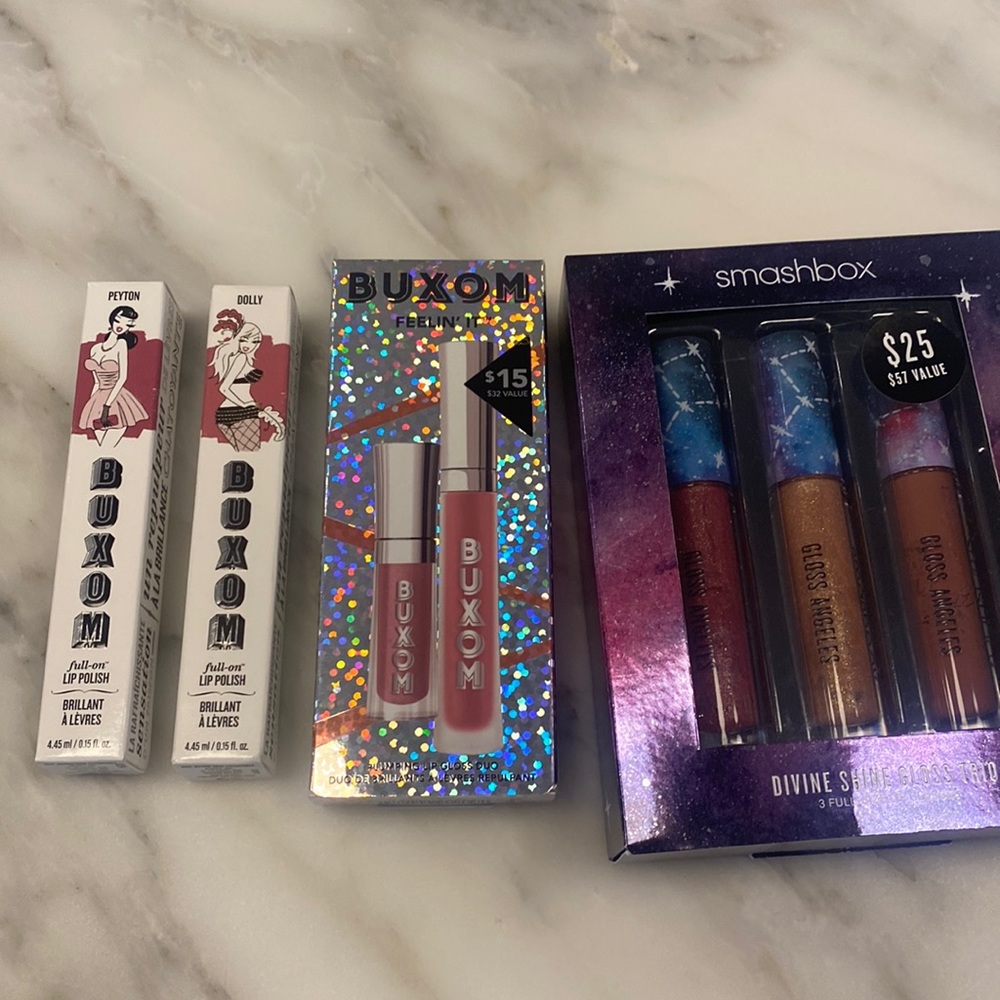 Buxom and Smashbox lipgloss Bundle $120 value